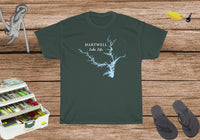 Hartwell Lake Life Heavy Cotton Tee - Georgia and South Carolina Lake