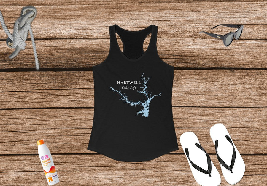 Hartwell Lake Life Women's Ideal Racerback Tank - Georgia and South Carolina Lake