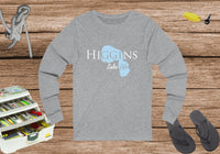 Higgins Lake Unisex Cotton Jersey Long Sleeve Tee - Michigan Lake