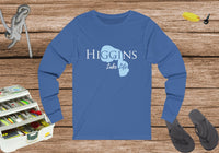 Higgins Lake Unisex Cotton Jersey Long Sleeve Tee - Michigan Lake