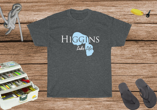 Higgins Lake Life Heavy Cotton Tee - Michigan Lake