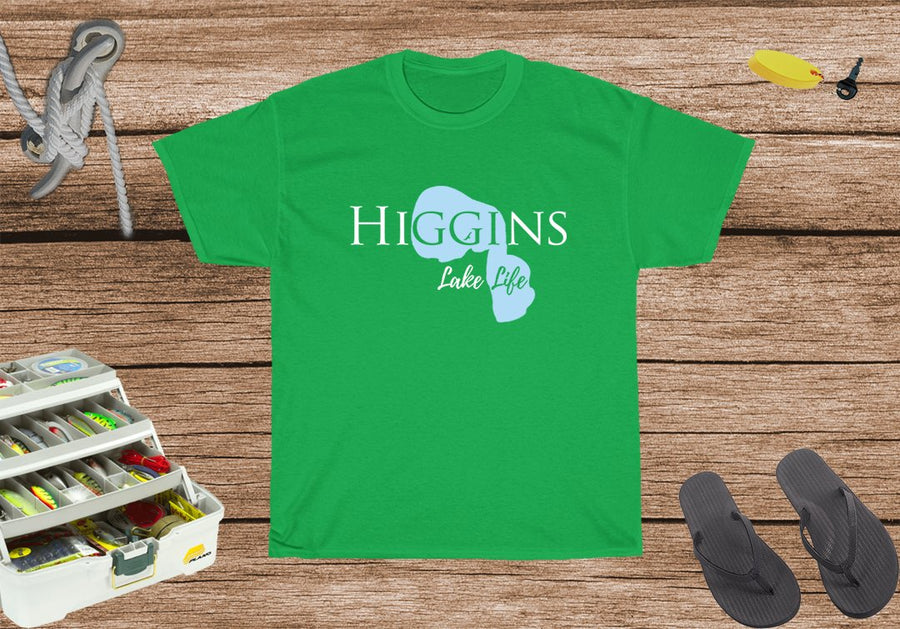Higgins Lake Life Heavy Cotton Tee - Michigan Lake
