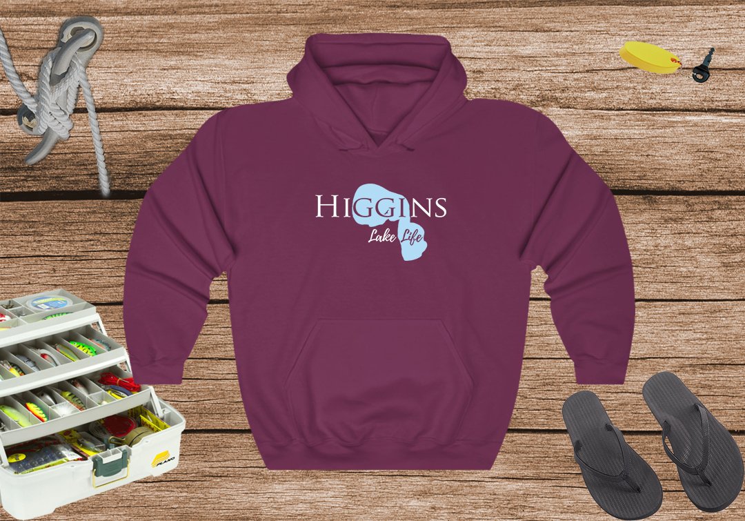 Higgins Lake Hoodie Sweatshirt - Michigan Lake