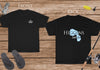Higgins Lake Life - Cotton Short Sleeved - FRONT & BACK PRINTED - Short Sleeved Cotton Tee - Michigan Lake