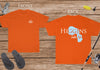 Higgins Lake Life - Cotton Short Sleeved - FRONT & BACK PRINTED - Short Sleeved Cotton Tee - Michigan Lake