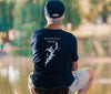 Hopatcong Lake Life - Cotton Short Sleeved - FRONT & BACK PRINTED - Short Sleeved Cotton Tee -  New Jersey Lake
