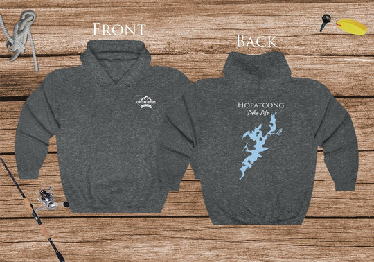 Hopatcong Lake Life Hoodie - BACK PRINTED - Sweatshirt - New Jersey Lake
