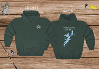 Hopatcong Lake Life Hoodie - BACK PRINTED - Sweatshirt - New Jersey Lake