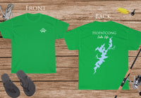 Hopatcong Lake Life - Cotton Short Sleeved - FRONT & BACK PRINTED - Short Sleeved Cotton Tee -  New Jersey Lake