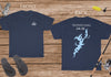 Hopatcong Lake Life - Cotton Short Sleeved - FRONT & BACK PRINTED - Short Sleeved Cotton Tee -  New Jersey Lake