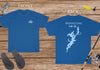 Hopatcong Lake Life - Cotton Short Sleeved - FRONT & BACK PRINTED - Short Sleeved Cotton Tee -  New Jersey Lake