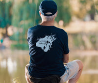 Indian Lake Life  - Cotton Short Sleeved - FRONT & BACK PRINTED - Short Sleeved Cotton Tee - Ohio Lake