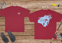 Indian Lake Life  - Cotton Short Sleeved - FRONT & BACK PRINTED - Short Sleeved Cotton Tee - Ohio Lake