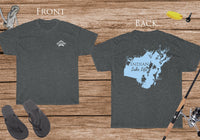 Indian Lake Life  - Cotton Short Sleeved - FRONT & BACK PRINTED - Short Sleeved Cotton Tee - Ohio Lake