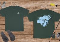 Indian Lake Life  - Cotton Short Sleeved - FRONT & BACK PRINTED - Short Sleeved Cotton Tee - Ohio Lake
