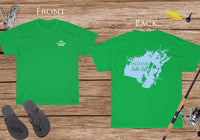 Indian Lake Life  - Cotton Short Sleeved - FRONT & BACK PRINTED - Short Sleeved Cotton Tee - Ohio Lake