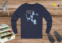James Lake Life - Front Print - Unisex Jersey Long Sleeve Tee - Indiana Lake