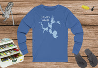 James Lake Life - Front Print - Unisex Jersey Long Sleeve Tee - Indiana Lake