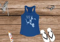 Lake James Women's Ideal Racerback Tank - Indiana Lake