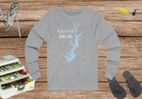 Keowee Cotton Long Sleeve Shirt - Unisex Jersey Long Sleeve Tee - South Carolina Lake