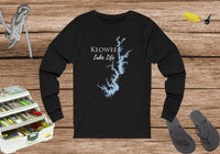 Keowee Cotton Long Sleeve Shirt - Unisex Jersey Long Sleeve Tee - South Carolina Lake