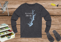 Keowee Cotton Long Sleeve Shirt - Unisex Jersey Long Sleeve Tee - South Carolina Lake