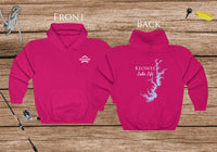 Lake Keowee Map Hoodie - Front & Back Printed - High Quality Lake Life Hooded Sweatshirt - Heavy Hooded Sweatshirt - South Carolina Lake