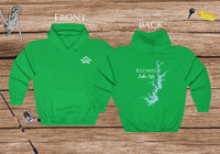 Lake Keowee Map Hoodie - Front & Back Printed - High Quality Lake Life Hooded Sweatshirt - Heavy Hooded Sweatshirt - South Carolina Lake