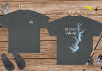 Keowee lake Life - Cotton Short Sleeved - FRONT & BACK PRINTED - Short Sleeved Cotton Tee - South Carolina Lake