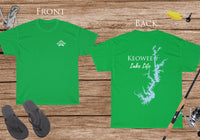 Keowee lake Life - Cotton Short Sleeved - FRONT & BACK PRINTED - Short Sleeved Cotton Tee - South Carolina Lake