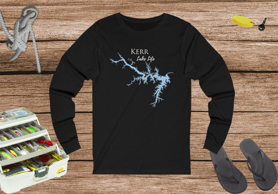 Kerr Lake Life Unisex Cotton Jersey Long Sleeve Tee - Virginia North Carolina Lake