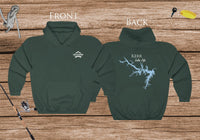 Kerr Lake Life Hoodie - Kerr - BACK PRINTED - Sweatshirt - Virginia North Carolina Lake