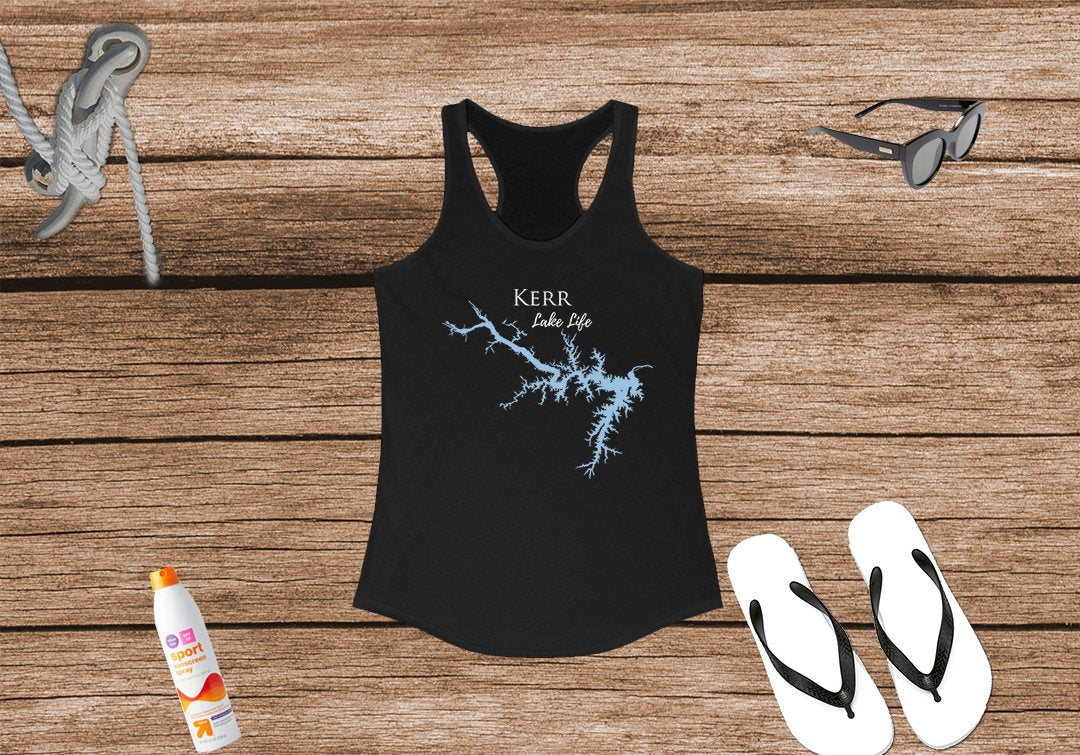 Kerr Lake Life Women's Ideal Racerback Tank - North Carolina Virginia Lake