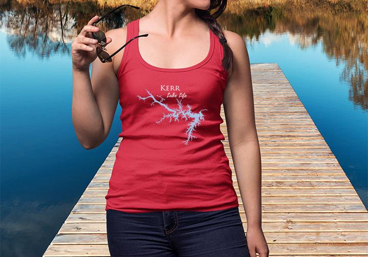 Kerr Lake Life Women's Ideal Racerback Tank - North Carolina Virginia Lake