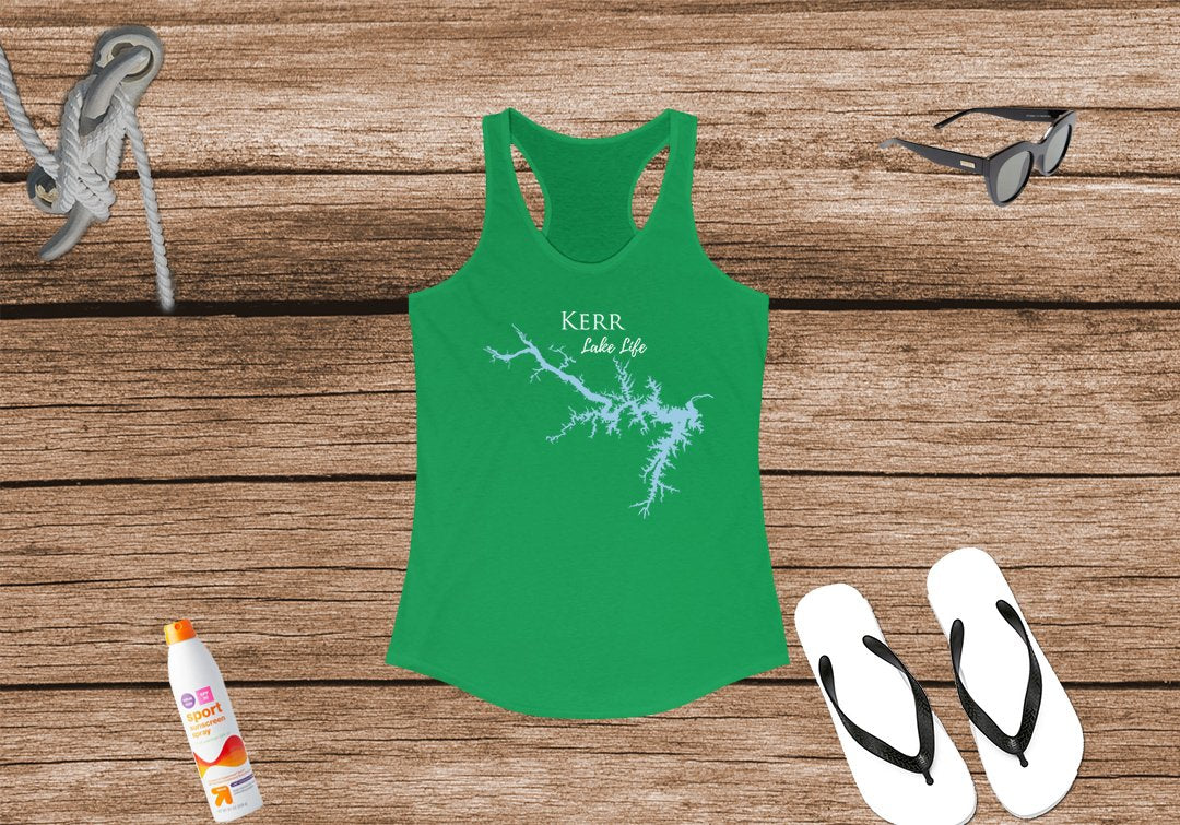 Kerr Lake Life Women's Ideal Racerback Tank - North Carolina Virginia Lake