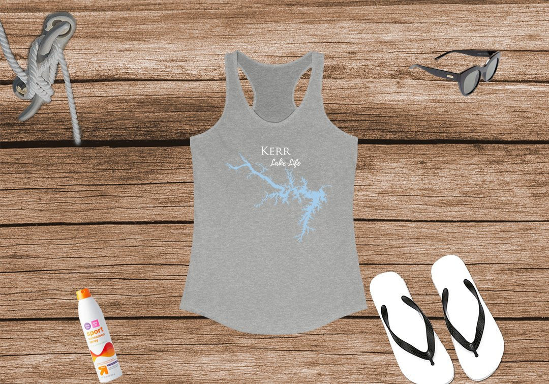 Kerr Lake Life Women's Ideal Racerback Tank - North Carolina Virginia Lake