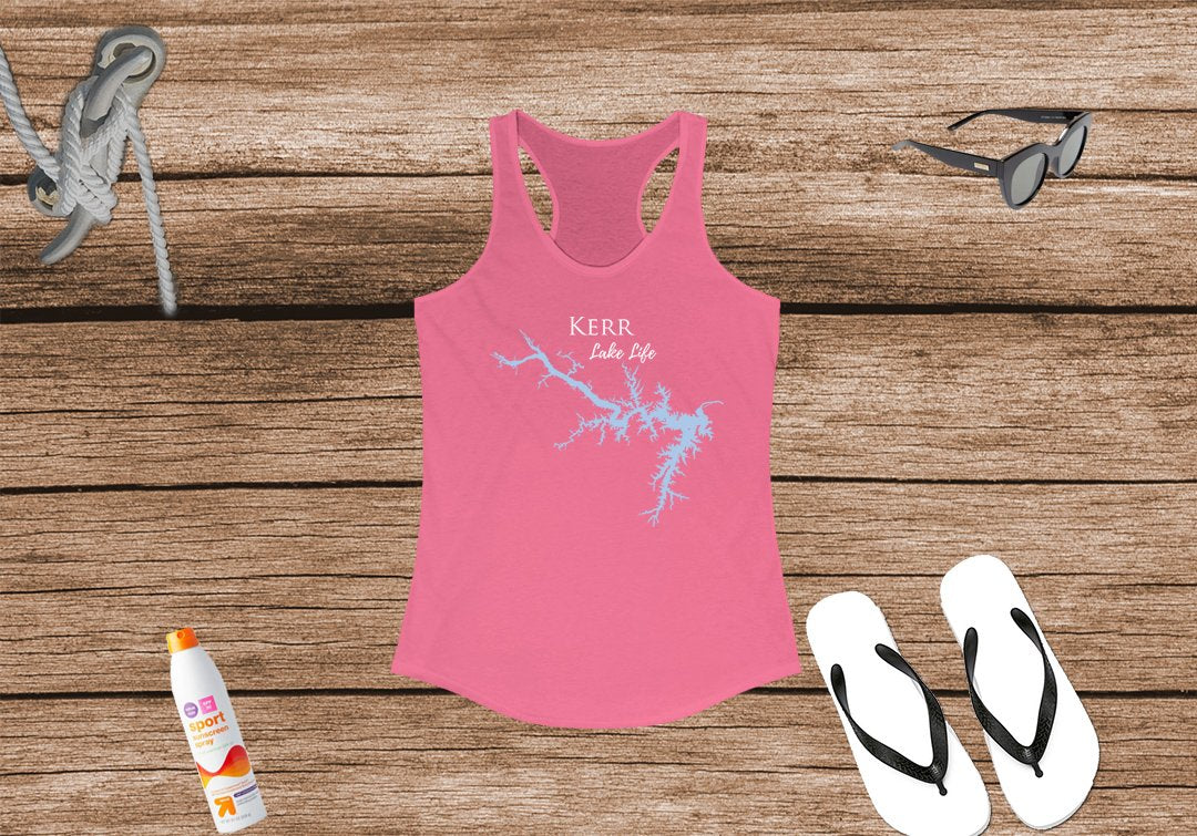 Kerr Lake Life Women's Ideal Racerback Tank - North Carolina Virginia Lake