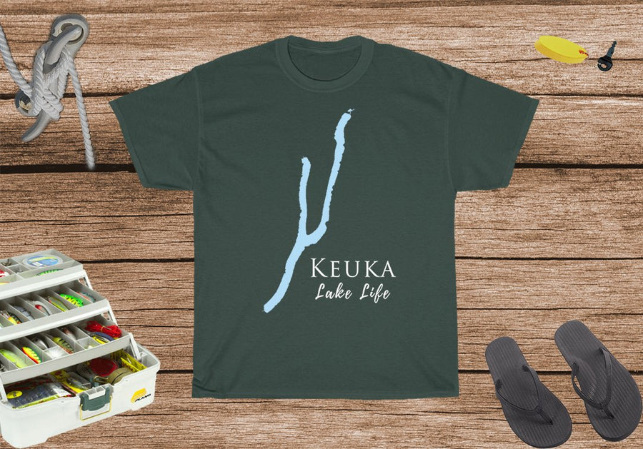 Keuka Lake Life Heavy Cotton Tee - New York Lake