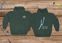 Keuka Lake Life Map Hoodie - Front & Back Printed - High Quality Lake Life Hooded Sweatshirt - Heavy Hooded Sweatshirt - New York lake