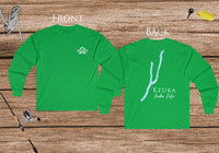 Keuka Lake - Ultra Cotton Long Sleeve Tee - Back Printed - Virginia Lake