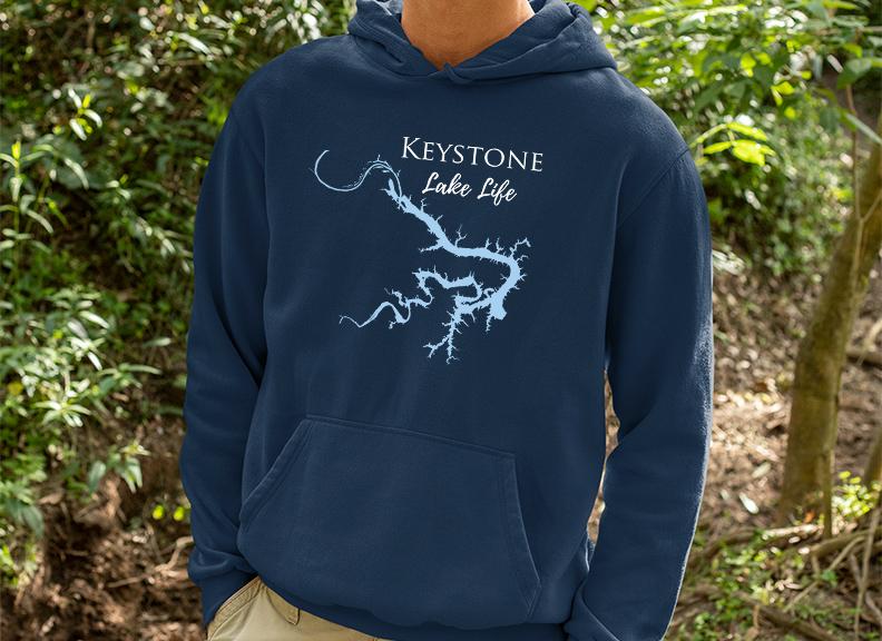 Keystone Lake Hoodie Sweatshirt - Oklahoma Lake