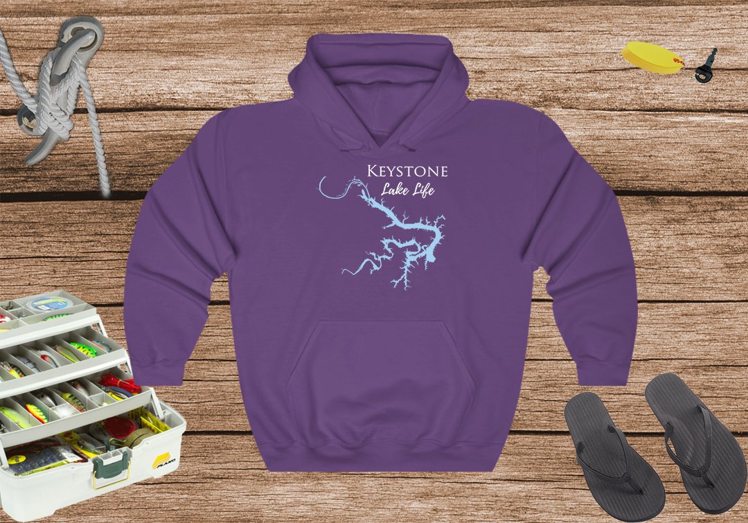 Keystone Lake Hoodie Sweatshirt - Oklahoma Lake