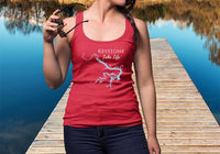 Keystone Lake Life Women's Ideal Racerback Tank - Oklahoma Lake Life