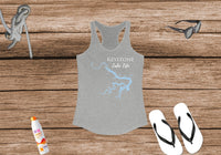 Keystone Lake Life Women's Ideal Racerback Tank - Oklahoma Lake Life