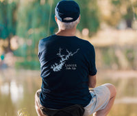 Lanier Lake Life Heavy Cotton Tee - Front and Back Print - Georgia Lake