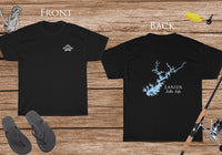 Lanier Lake Life Heavy Cotton Tee - Front and Back Print - Georgia Lake