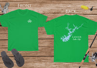 Lanier Lake Life Heavy Cotton Tee - Front and Back Print - Georgia Lake