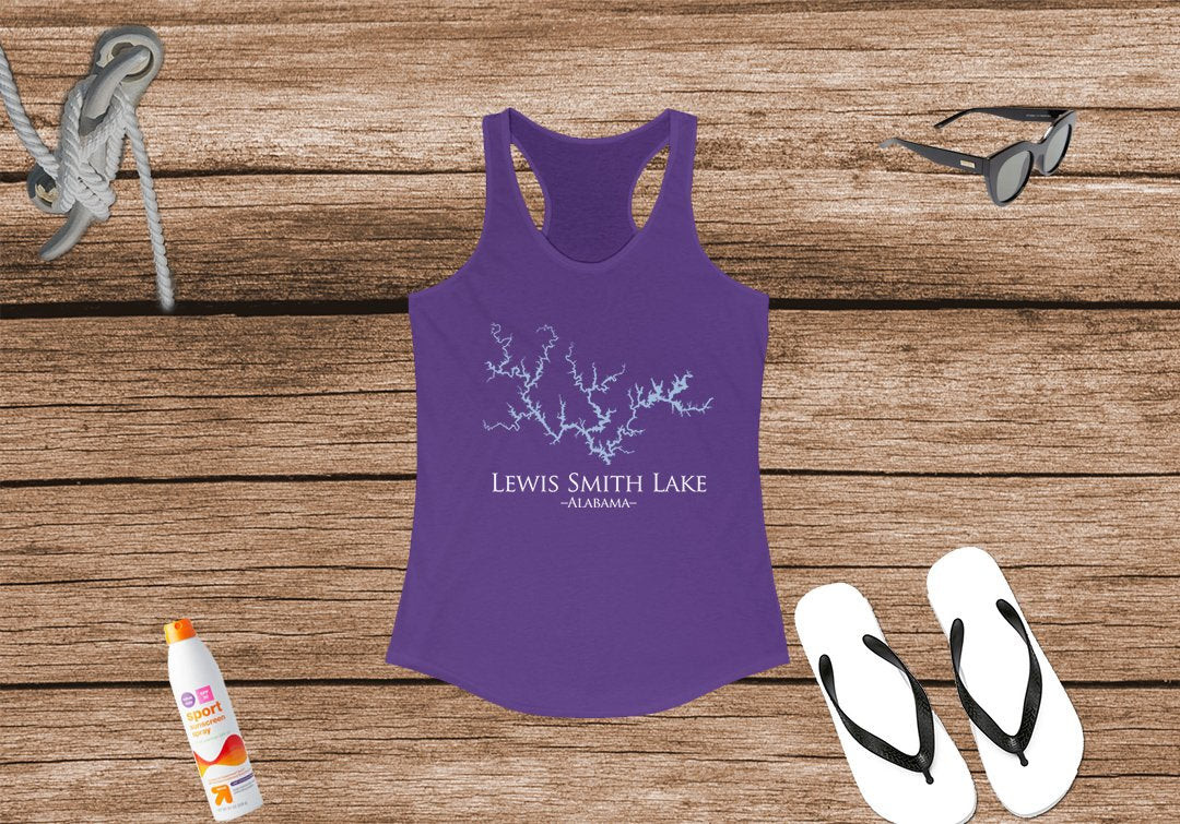 Lewis Smith Lake Women's Ideal Racerback Tank - Alabama Lake