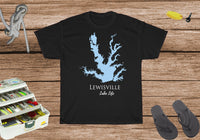 Lewisville Lake Life Heavy Cotton Tee - Lake Lewisville - Texas Lake