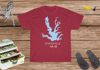 Lewisville Lake Life Heavy Cotton Tee - Lake Lewisville - Texas Lake